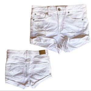 American Eagle high waisted super stretch jean shorts